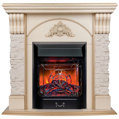 Электрокамин Athena WT с очагом Majestic Lux Black RC