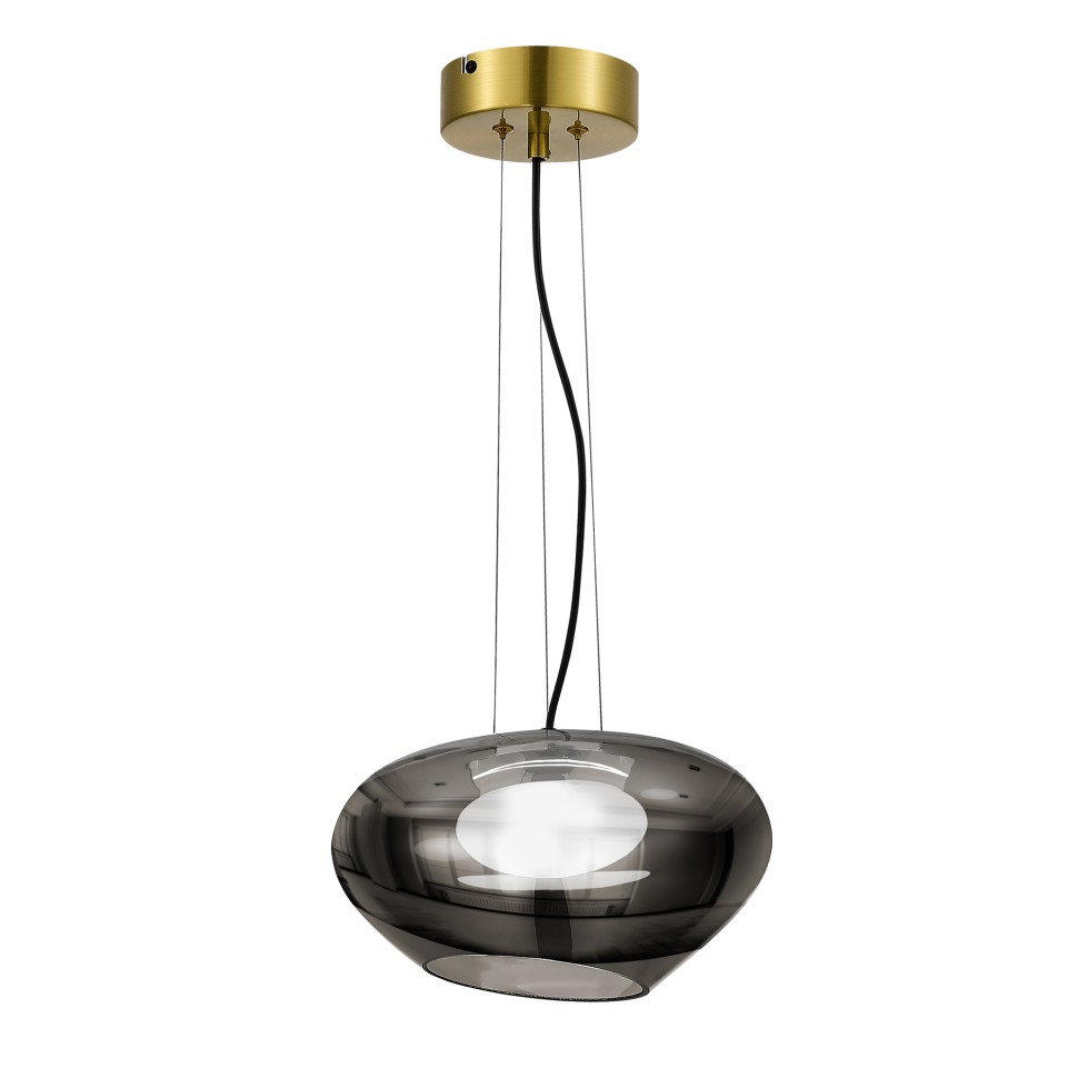 SL6019.303.01 Светильник подвесной ST-Luce Латунь/Дымчатый, Белый LED 1*10W 3000K