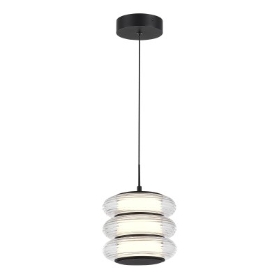 SL6239.403.03 Светильник подвесной ST-Luce черный/прозрачный LED 1*16W 3000K