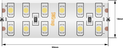 Лента светодиодная SWG SWG3240 SWG3240-24-19.2-W-65 000080