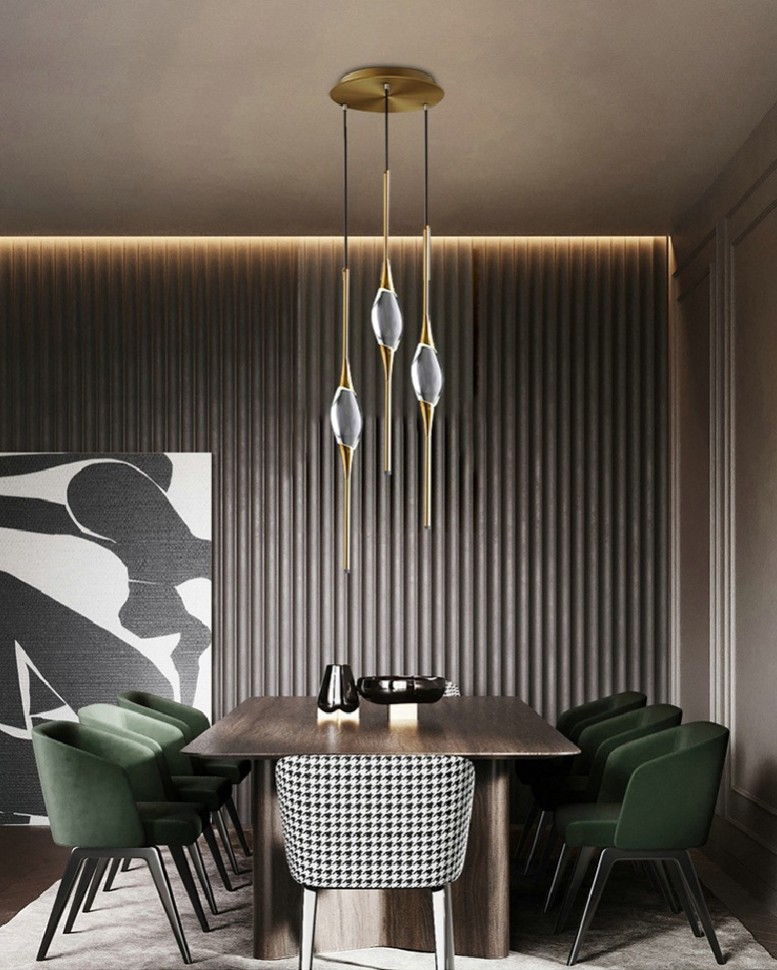 Подвесной светильник Delight Collection OM82112-3 gold