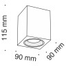 Потолочный светильник Technical C013CL-01W