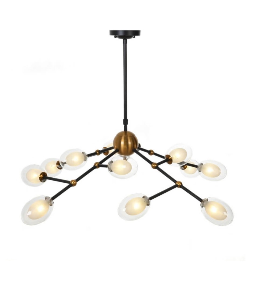 Подвесной светильник Lumina Deco Crocus LDP 7002-12 BK+MD