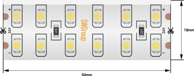 Лента светодиодная SWG SWG3240 SWG3240-24-19.2-WW-65 000082