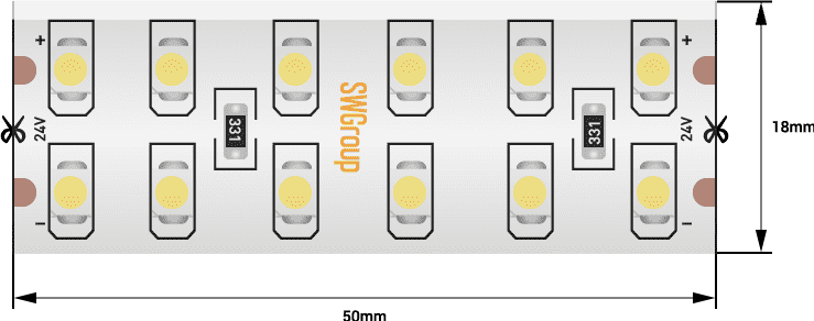 Лента светодиодная SWG SWG3240 SWG3240-24-19.2-WW-65 000082