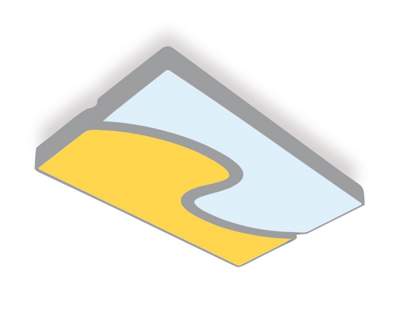 Накладной светильник Ambrella Light FP2402 WH/BK 180W D680*415