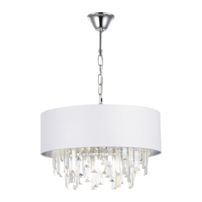 SLE1120-103-07 Светильник подвесной Хром/Белый E14 7*40W