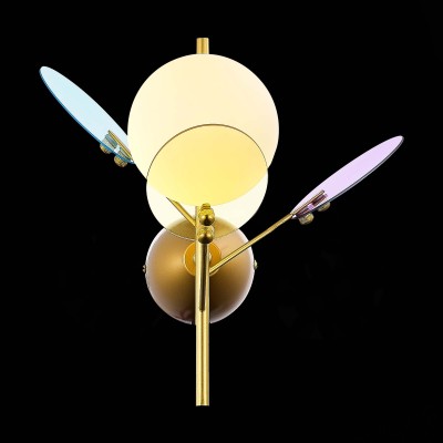 SLE2502-201-01 Светильник настенный Золотистый/Разноцветный G9 LED 1*5W