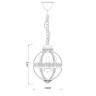 Люстра Delight Collection KM0115P-3S antique brass