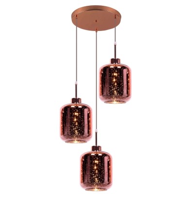 Подвесной светильник Lumina Deco Alacosmo LDP 6811-3 RD R.GD