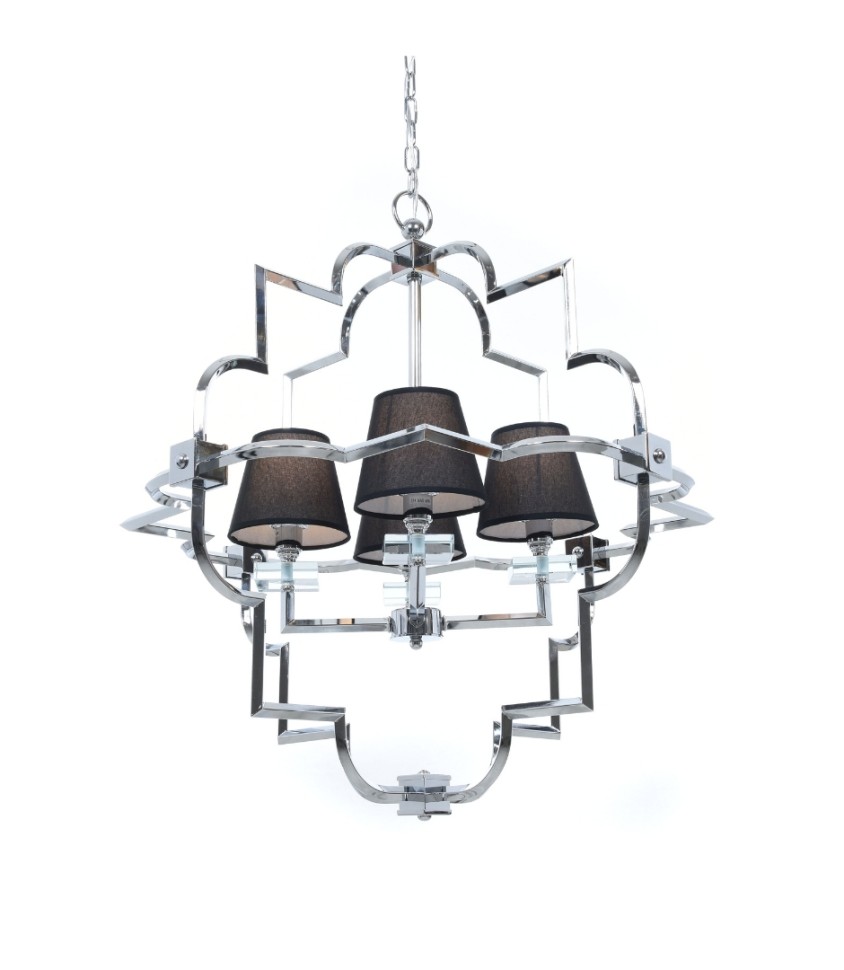 Подвесная люстра Lumina Deco Baltimore LDP 8020-4 CHR+BK