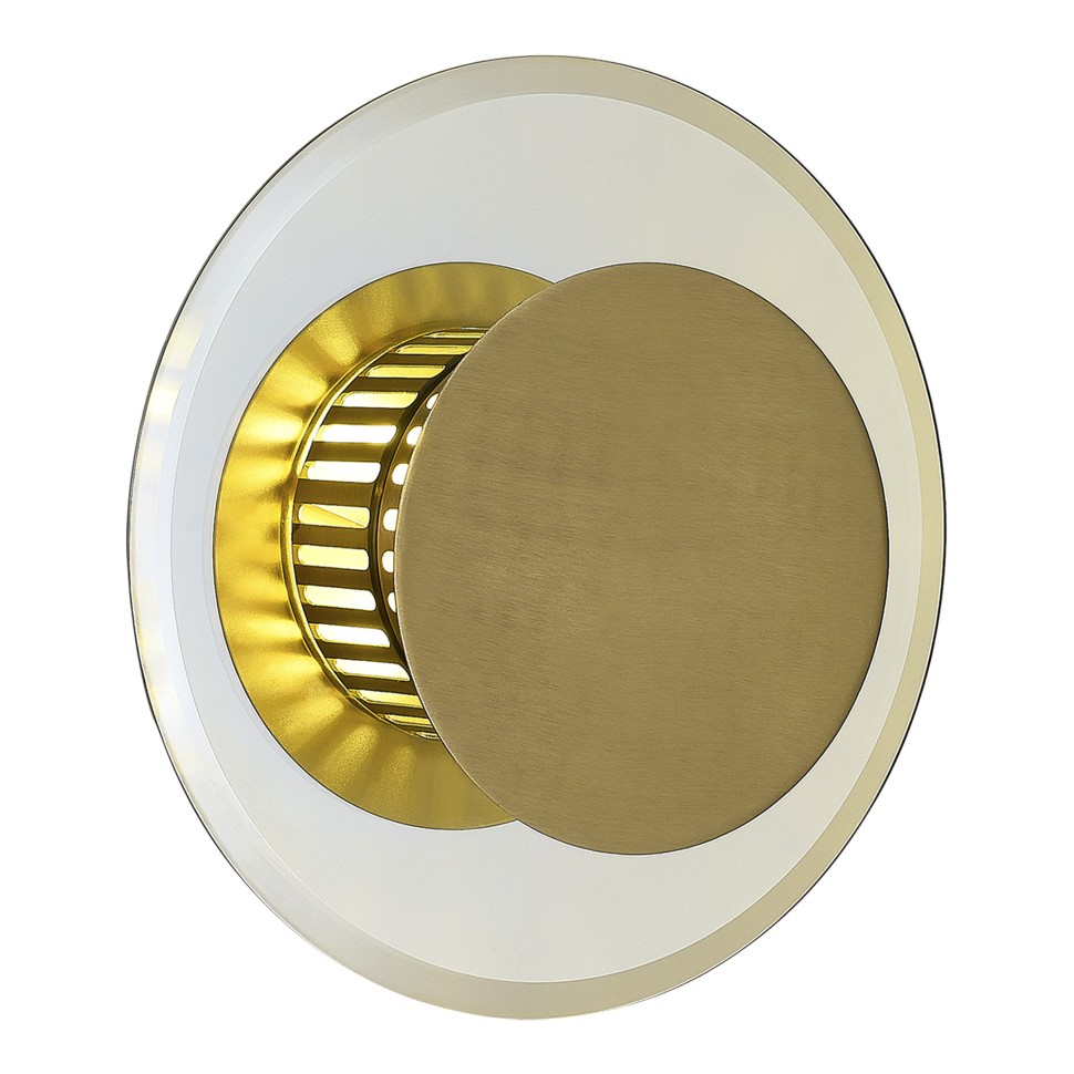 SLE1652-301-03 Светильник настенный Латунь/Коньячный G9 LED 3*5W 4000K