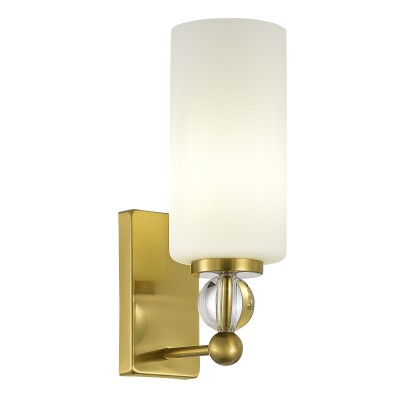 SL2003.301.01 Светильник настенный ST-Luce латунь/белый E27 1*40W