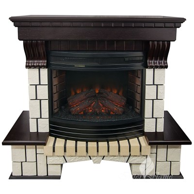 Каминокомплект Inter Flame Экстер с очагом Panoramic 25 LED FX