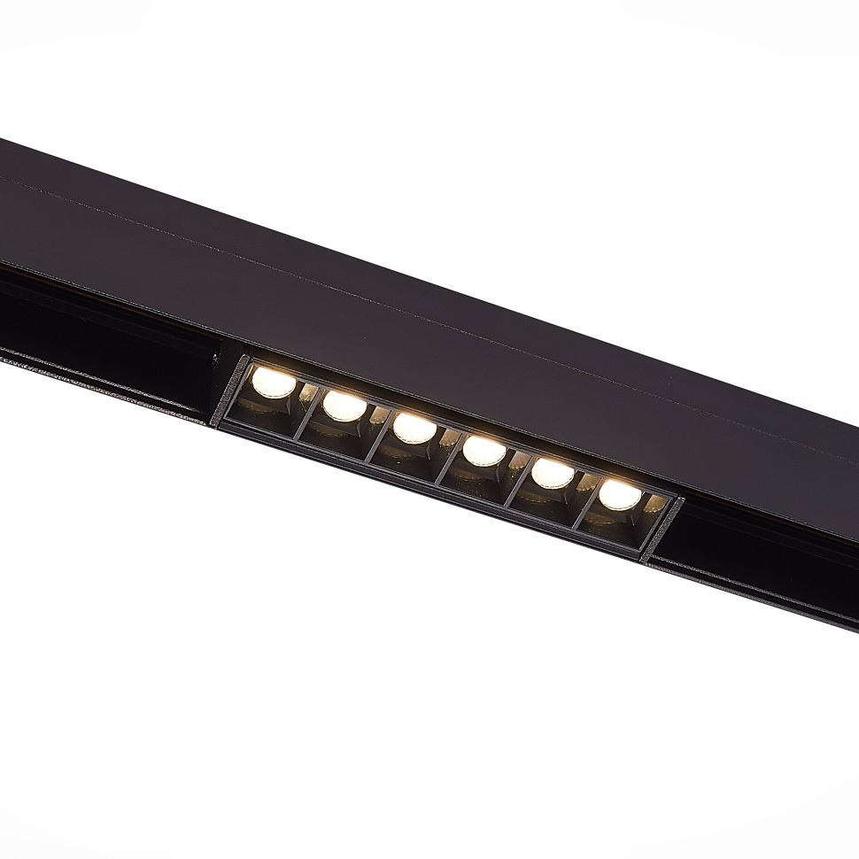 ST361.446.06 Магнитный трековый светильник Черный LED 1*6W 4000K 532Lm Ra>90 36° IP20 L115xW22xH44 48V