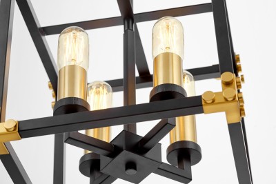 Подвесной светильник Lumina Deco Waldorf LDP 1140-4 BK+MD