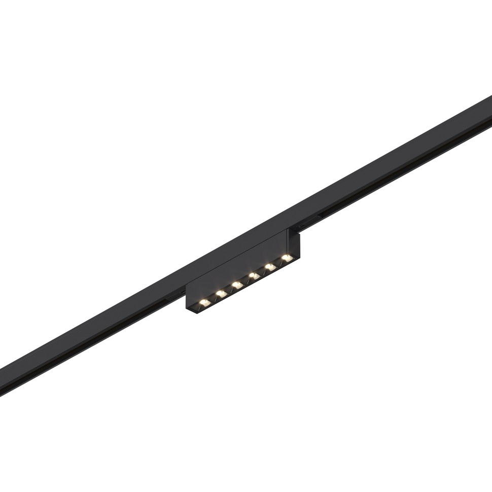 ST666.446.05 Магнитный трековый светильник Черный LED 1*5W 4000K 220Lm Ra>90  IP20 L100xW10xH18 24V