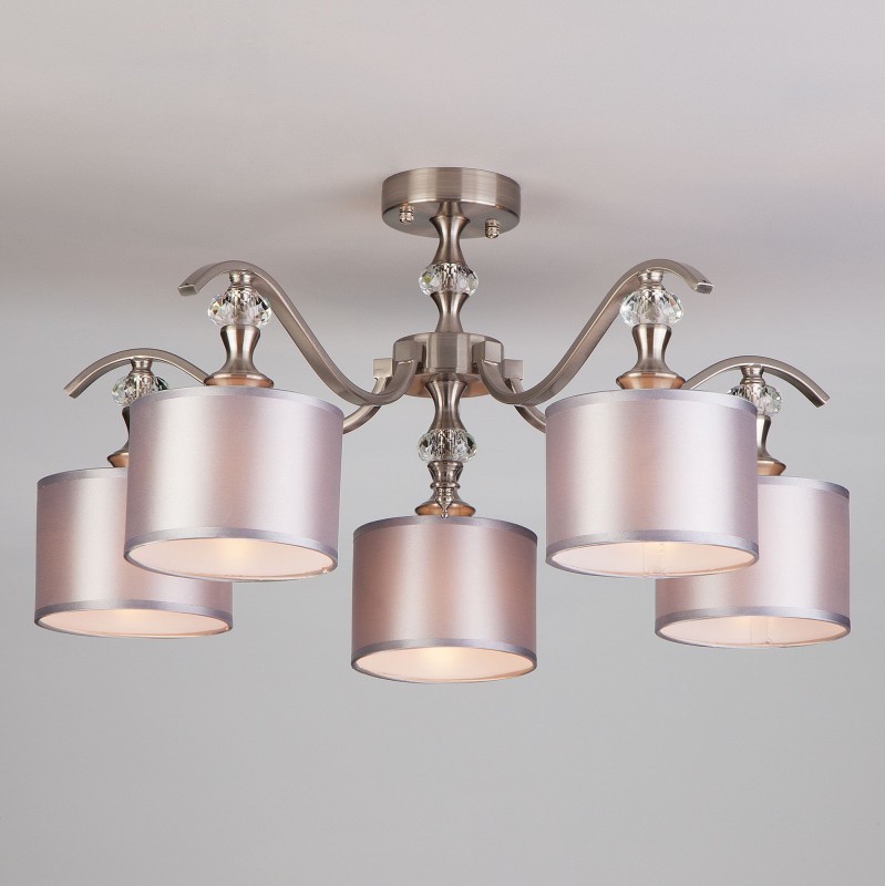 Люстра на штанге Eurosvet 60070/5 сатин-никель