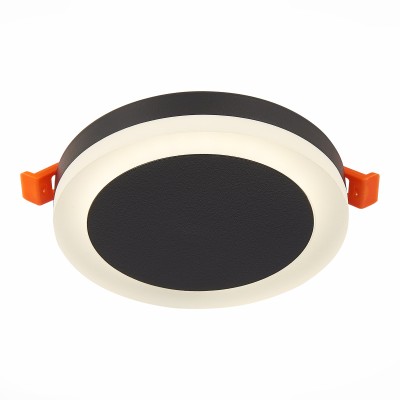 ST104.442.06 Светильник встраиваемый Черный LED 1*6W 4000K 468Lm Ra&gt;80 120° IP20 D110xH20 170-240V