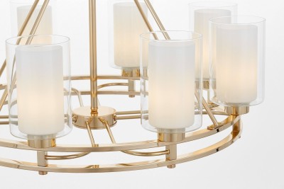 Подвесной светильник Lumina Deco Marietta LDP 8025-8 F.GD+WT