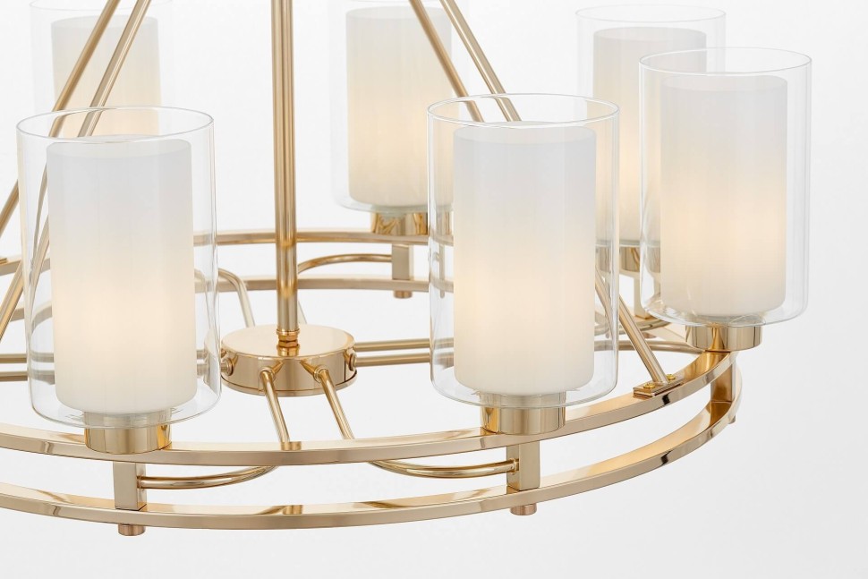 Подвесной светильник Lumina Deco Marietta LDP 8025-8 F.GD+WT