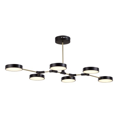 SLE6004-402-06 Светильник потолочный Черный, Латунь/Черный LED 6*10W