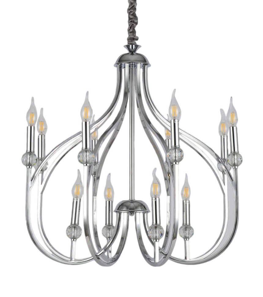 Подвесная люстра Lumina Deco Archetype LDP 1250-12 CHR