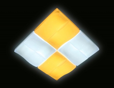 Накладной светильник Ambrella Light FP2382 WH 128W D500*500