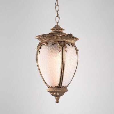 Подвесной уличный светильник Elektrostandard Andromeda H (GLYF-8024H) черное золото