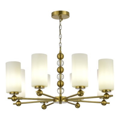 SL2003.303.08 Светильник подвесной ST-Luce латунь/белый E27 8*40W