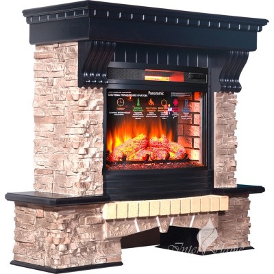 Каминокомплект Inter Flame Экстер Прованс с очагом Panoramic 25 LED FX