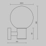 Настенный светильник (бра) Outdoor O598WL-01B