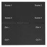 Смарт выключатель беспроводной (Zigbee) iLEDEX TECHNICAL VISION SP 48V-4-BK