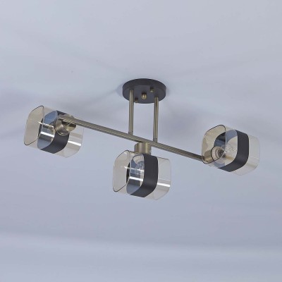 Люстры На штанге Escada 654/3PL E27*60W Gold/Black