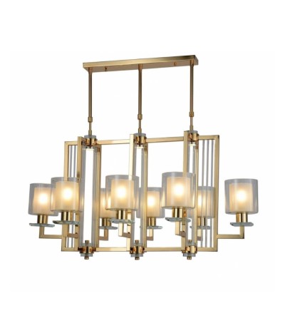 Подвесная люстра Lumina Deco Manhattan LDP 8012-8 PR F.GD