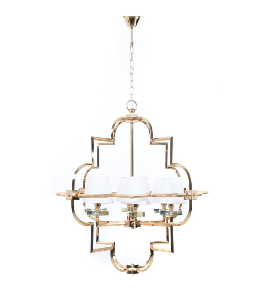 Подвесная люстра Lumina Deco Baltimore LDP 8020-6 GD+WT