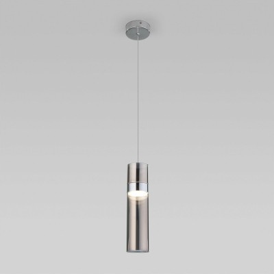 Подвесной светильник Eurosvet 50244/1 LED хром/дымчатый