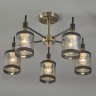 Люстры Потолочные Escada 599/5P E27*60W Antique brass/Black
