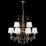 Подвесная люстра Eurosvet 10087/12 золото/прозрачный хрусталь Strotskis