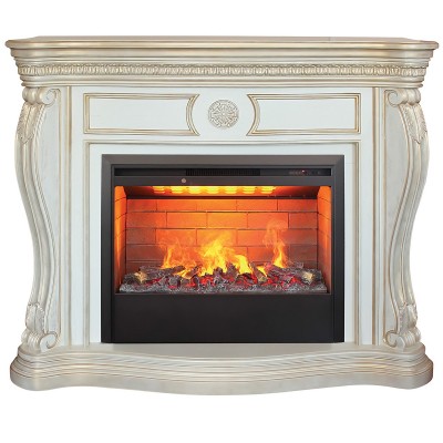 Электрокамин Barcelona 33 WT с очагом 3D Helios 26