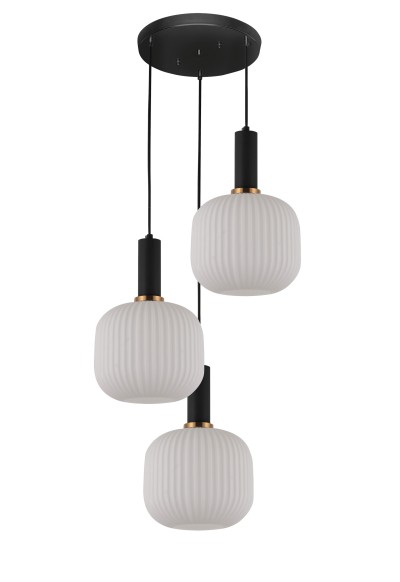 Подвесной светильник Lumina Deco Gato LDP 1217-3 WT+BK