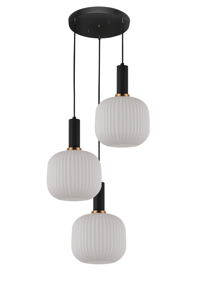 Подвесной светильник Lumina Deco Gato LDP 1217-3 WT+BK
