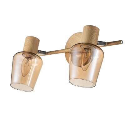 Настенные светильники Споты Escada 691/2A E14*40W Wood