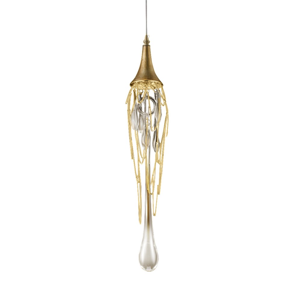 Подвесной светильник Delight Collection P68009S-1G gold