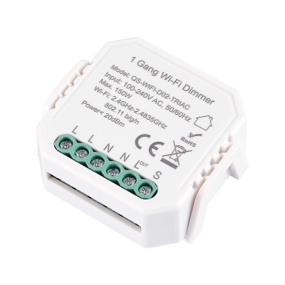 ST9000.500.01C WI-FI реле 1 канал,250W, IP20, L46xW46xH18, 230V, Белый